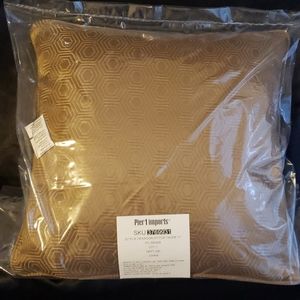 Pier 1 Taupe Accent Pillow